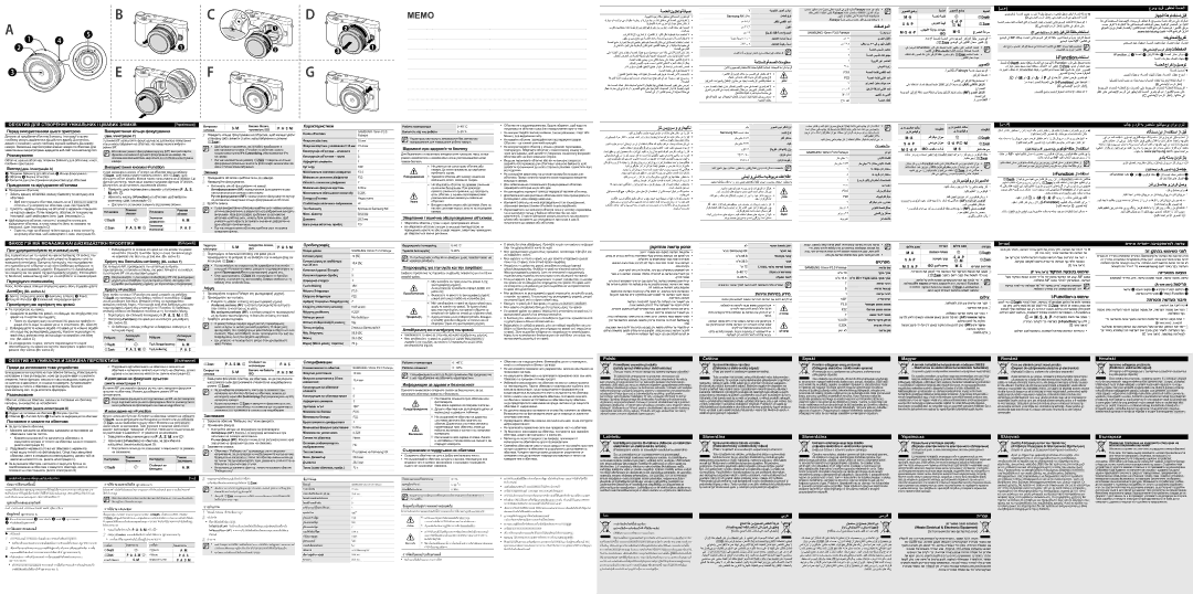 Samsung EX-F10ANB Характеристики, Відомості про здоров’я та безпеку, Розпакування, Використання кнопки i-Function, Зйомка 