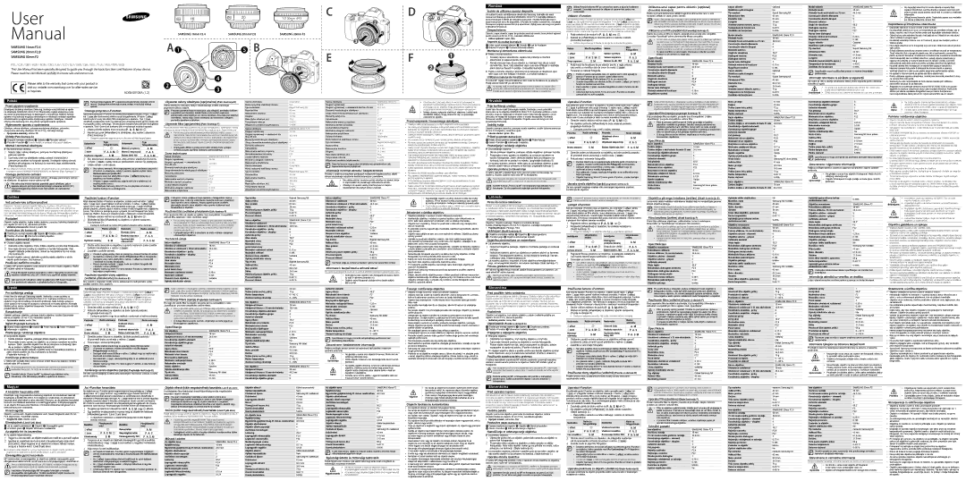 Samsung EX-W16ANW manual Utilizarea unui capac pentru obiectiv opţional, Înainte de utilizarea acestui dispozitiv 