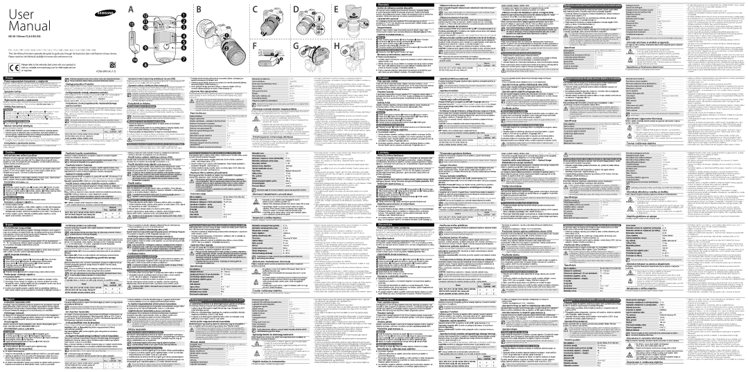 Samsung EX-ZS50150ABEP manual Utilizarea inelului de zoom, Înainte de utilizarea acestui dispozitiv, Specificaţii, Fokusa 