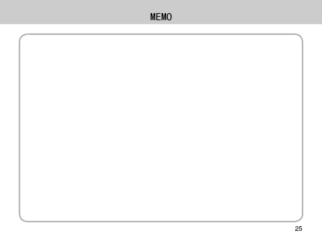 Samsung EZ-DLENS026/IT manual Memo 