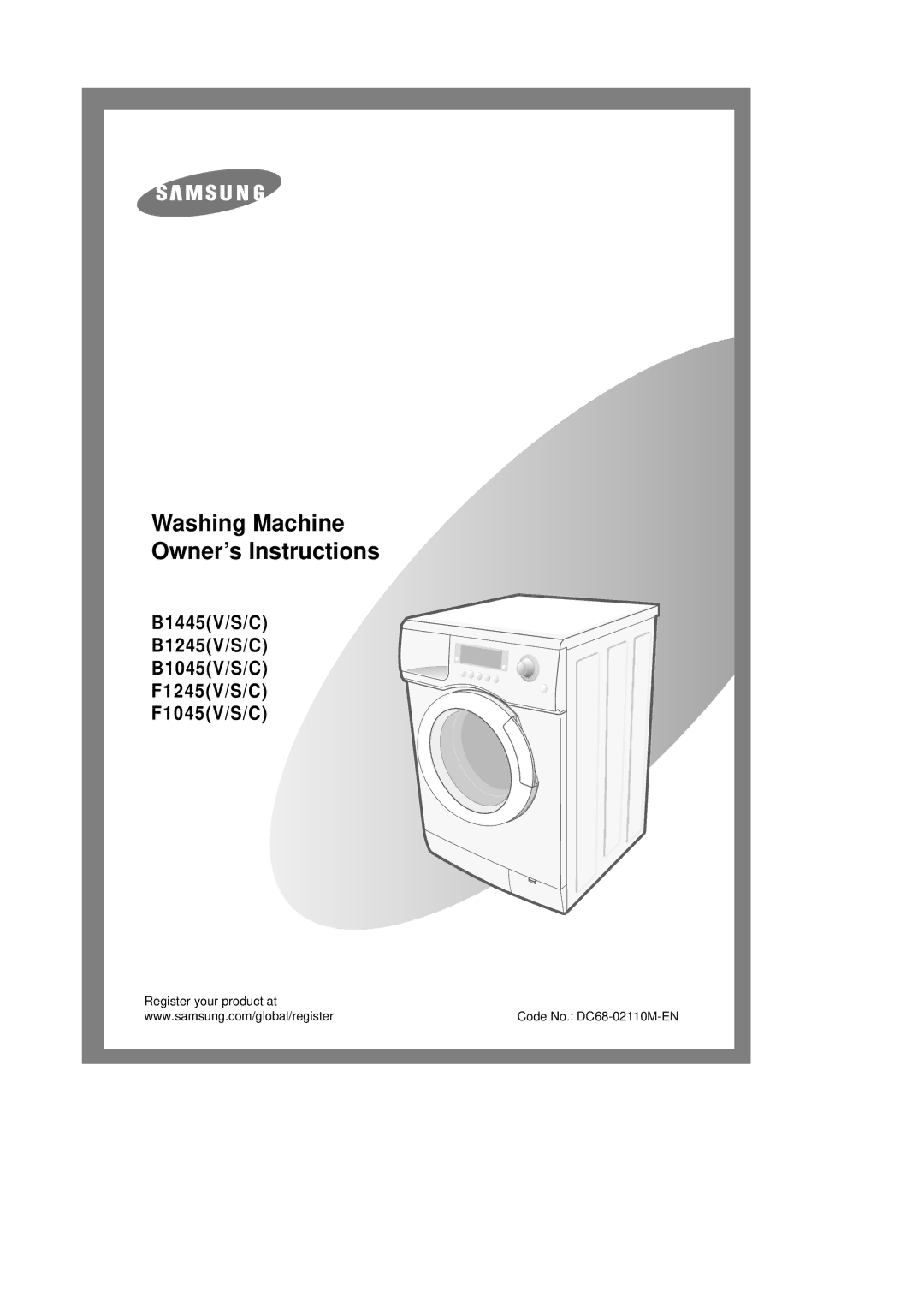 Samsung F1045GW/XEH, F1045GW/XET, B1245VGW/XEH, F1245GW/XEH manual B1445V/S/C B1245V/S/C B1045V/S/C F1245 V/S/C F1045 V/S/C 