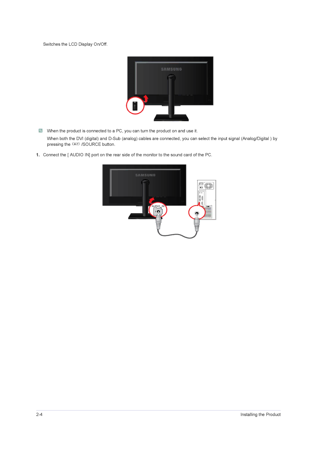 Samsung F2380M, F2080M user manual 