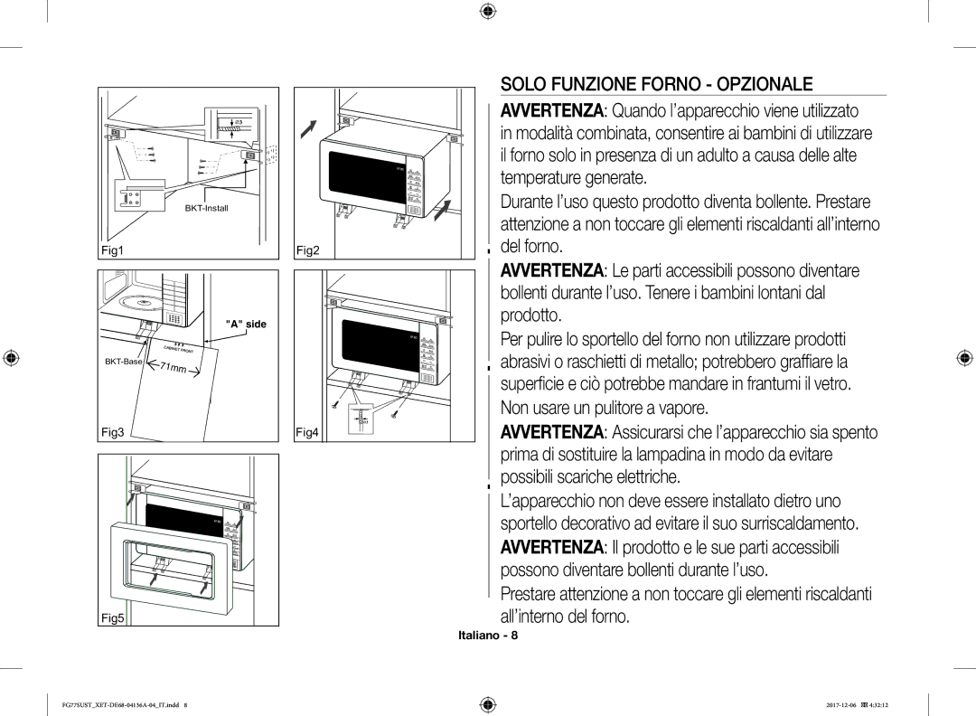 Samsung FG77SUST/XET manual Fig1 Fig2, Fig3 Fig4 Fig5 