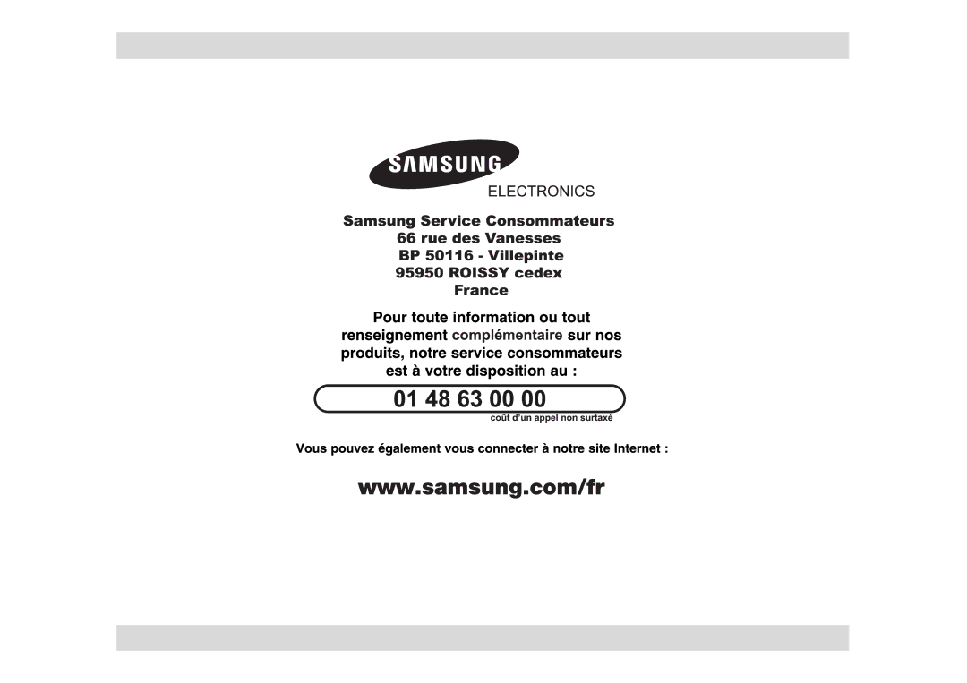 Samsung FG87KST/XEF manual 