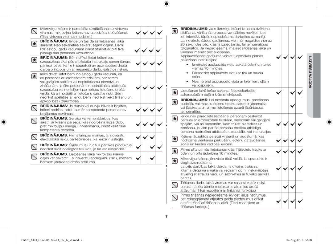 Samsung FG87SUB/XEO, FG87SUST/XEO manual FG87SXEODE68-03132S-03ENlvv1.indd 