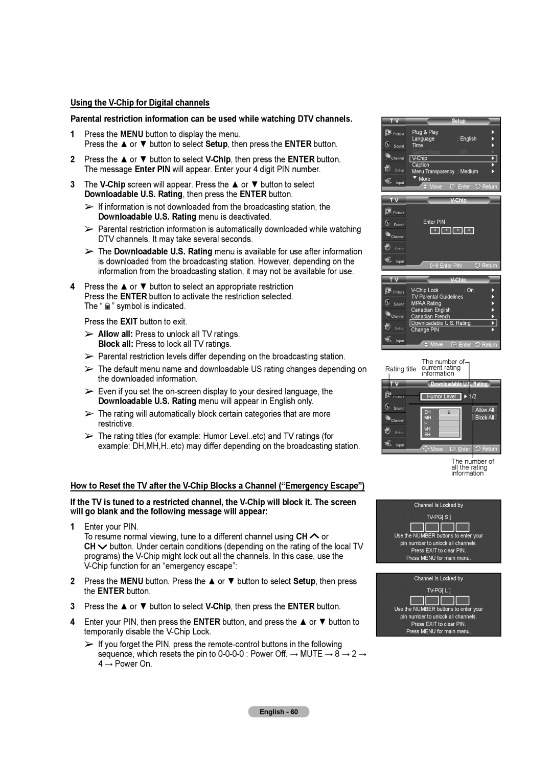 Samsung FP-T6374 manual Number Rating title current rating information 