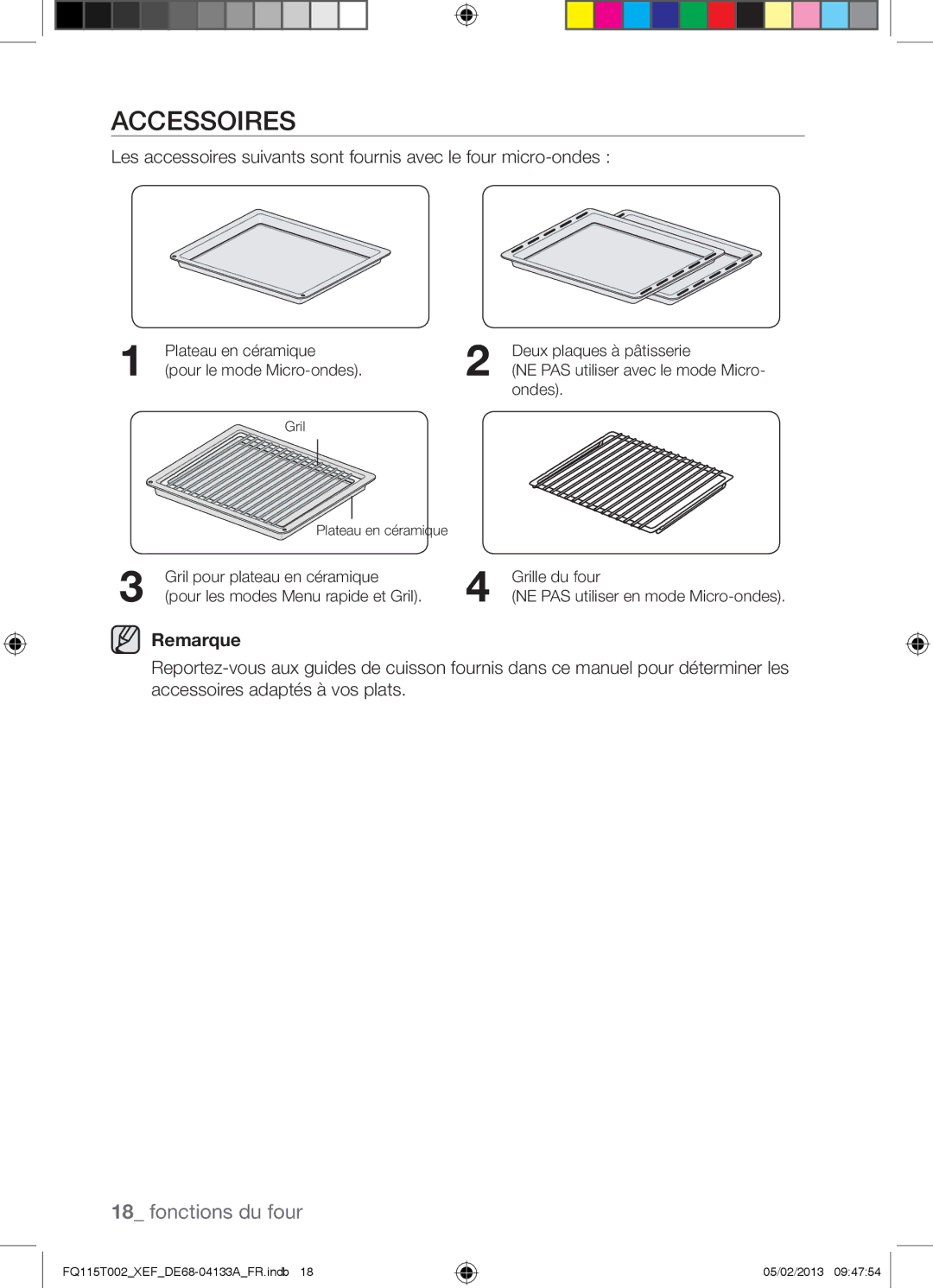 Samsung FQ115T002/XEG, FQ115T002/BWT, FQ115T002/XEF manual Accessoires 