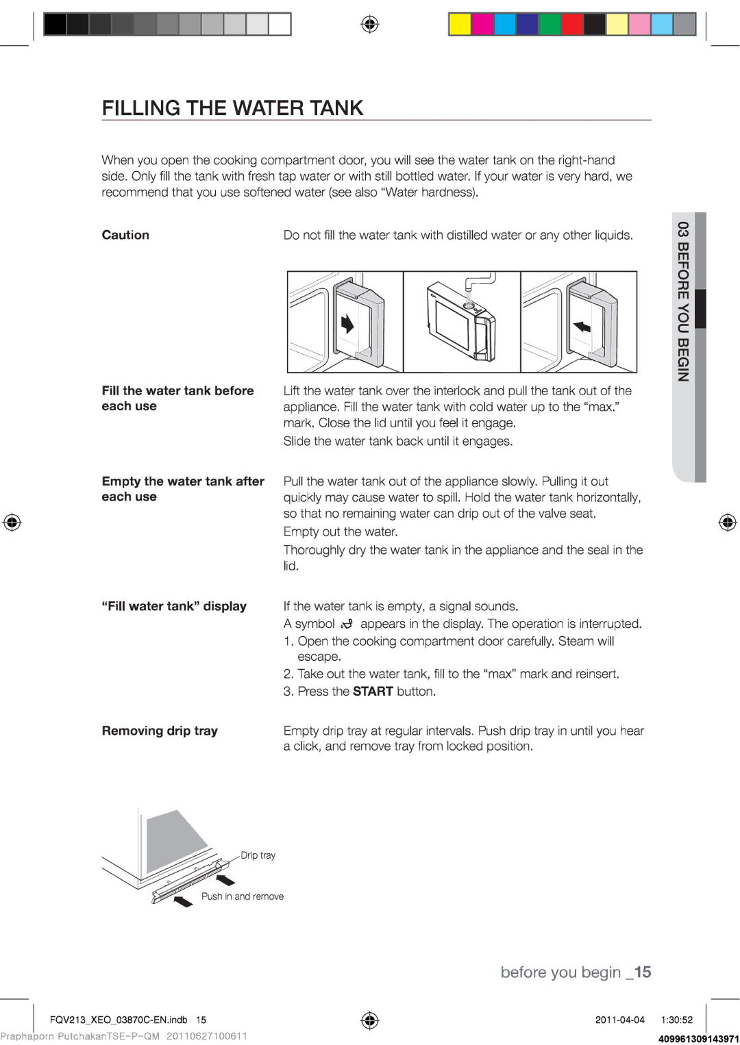 Samsung FQV213G001/XEO manual 