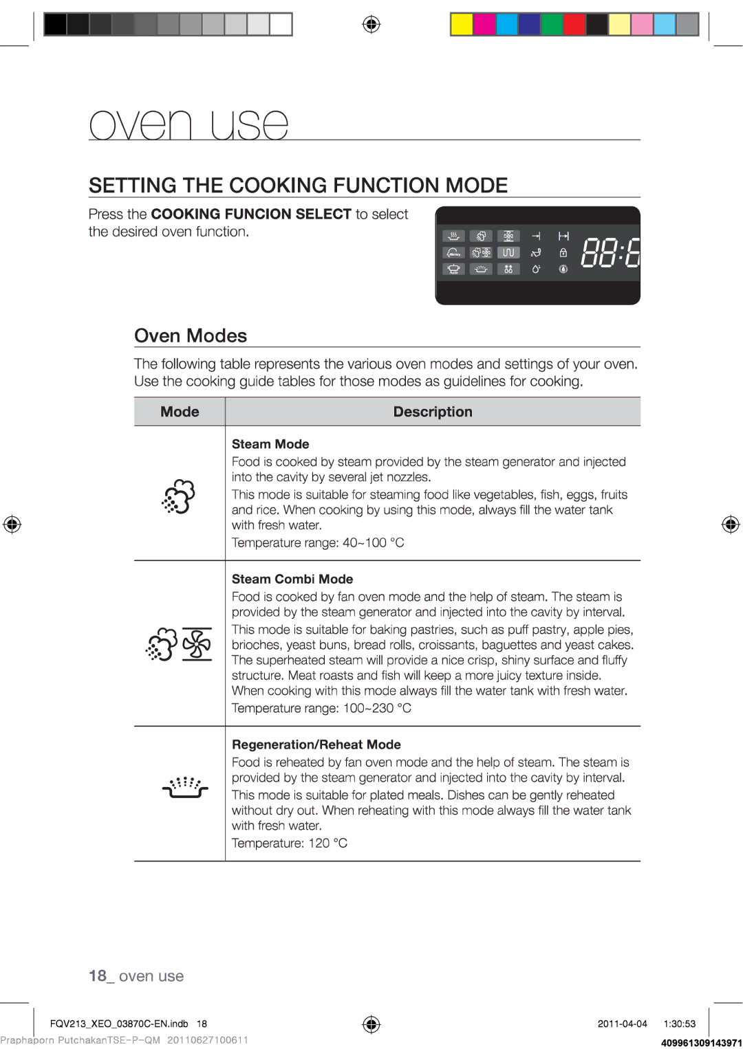 Samsung FQV213G001/XEO manual 