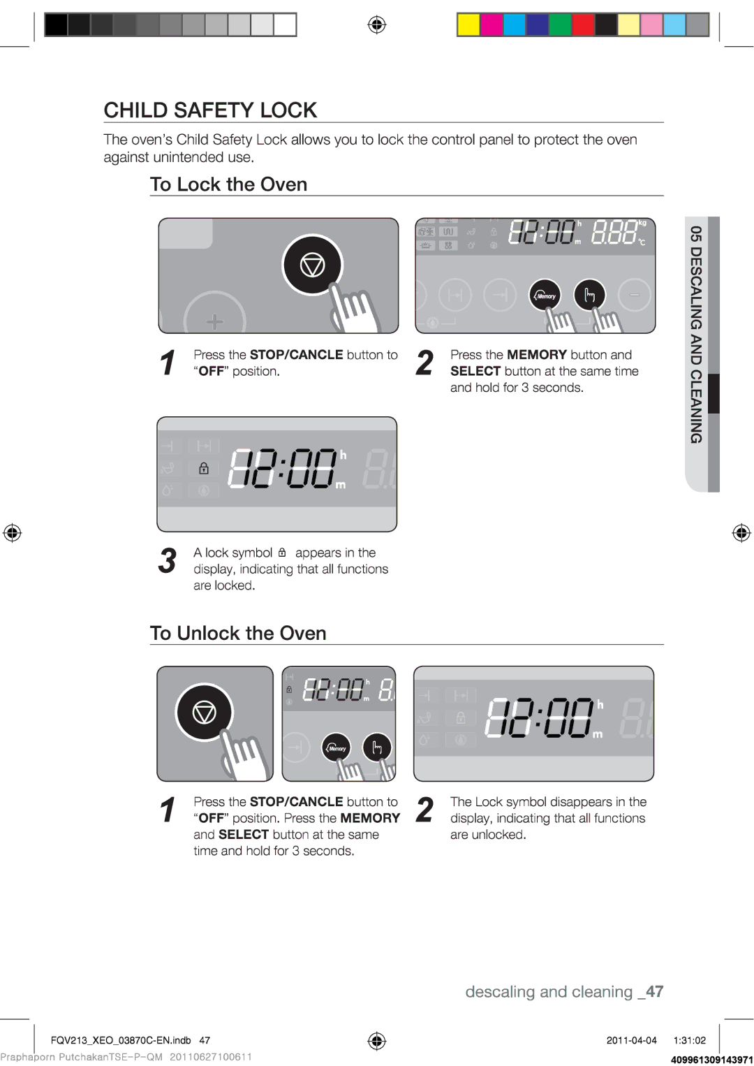 Samsung FQV213G001/XEO manual 