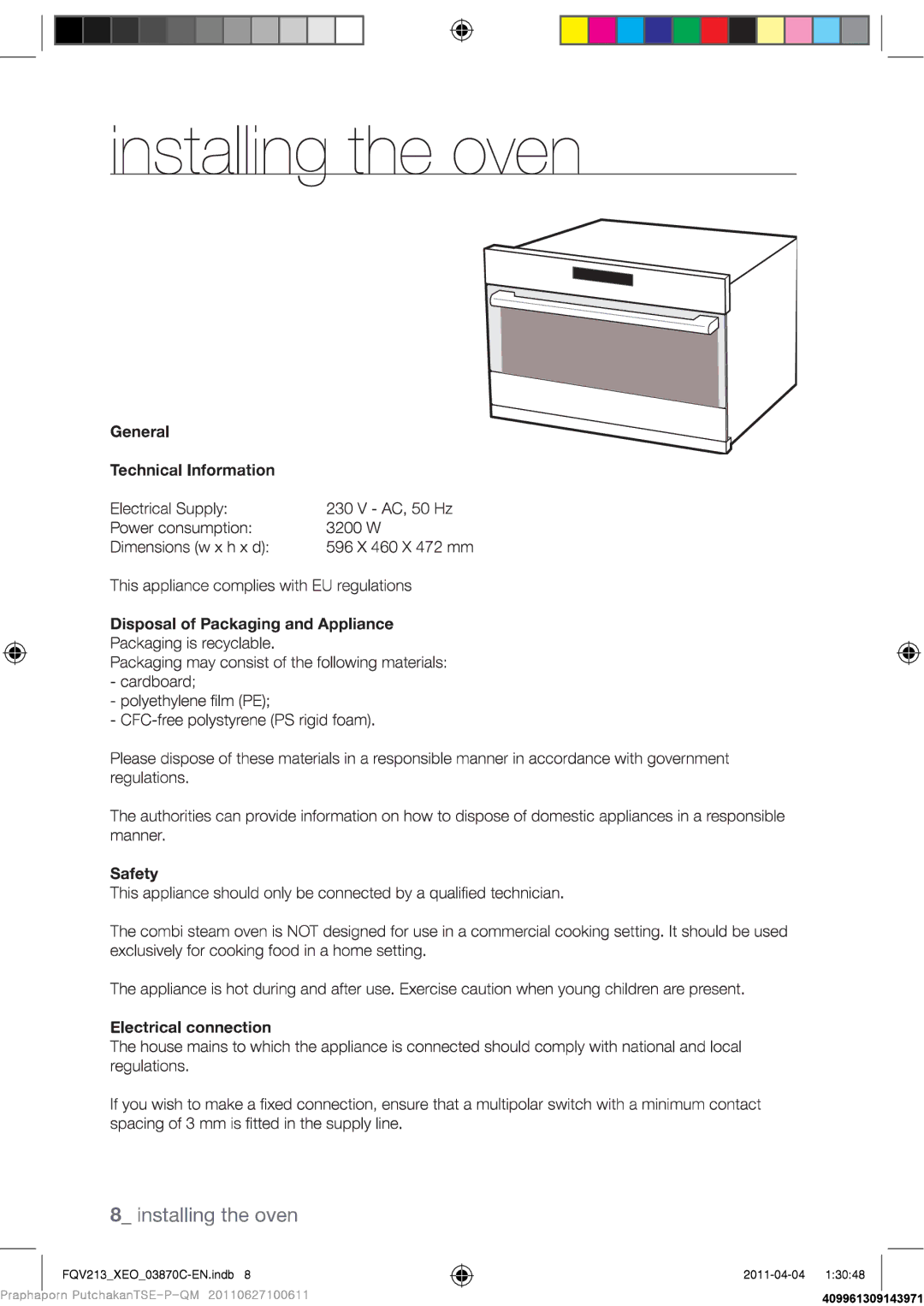 Samsung FQV213G001/XEO manual 