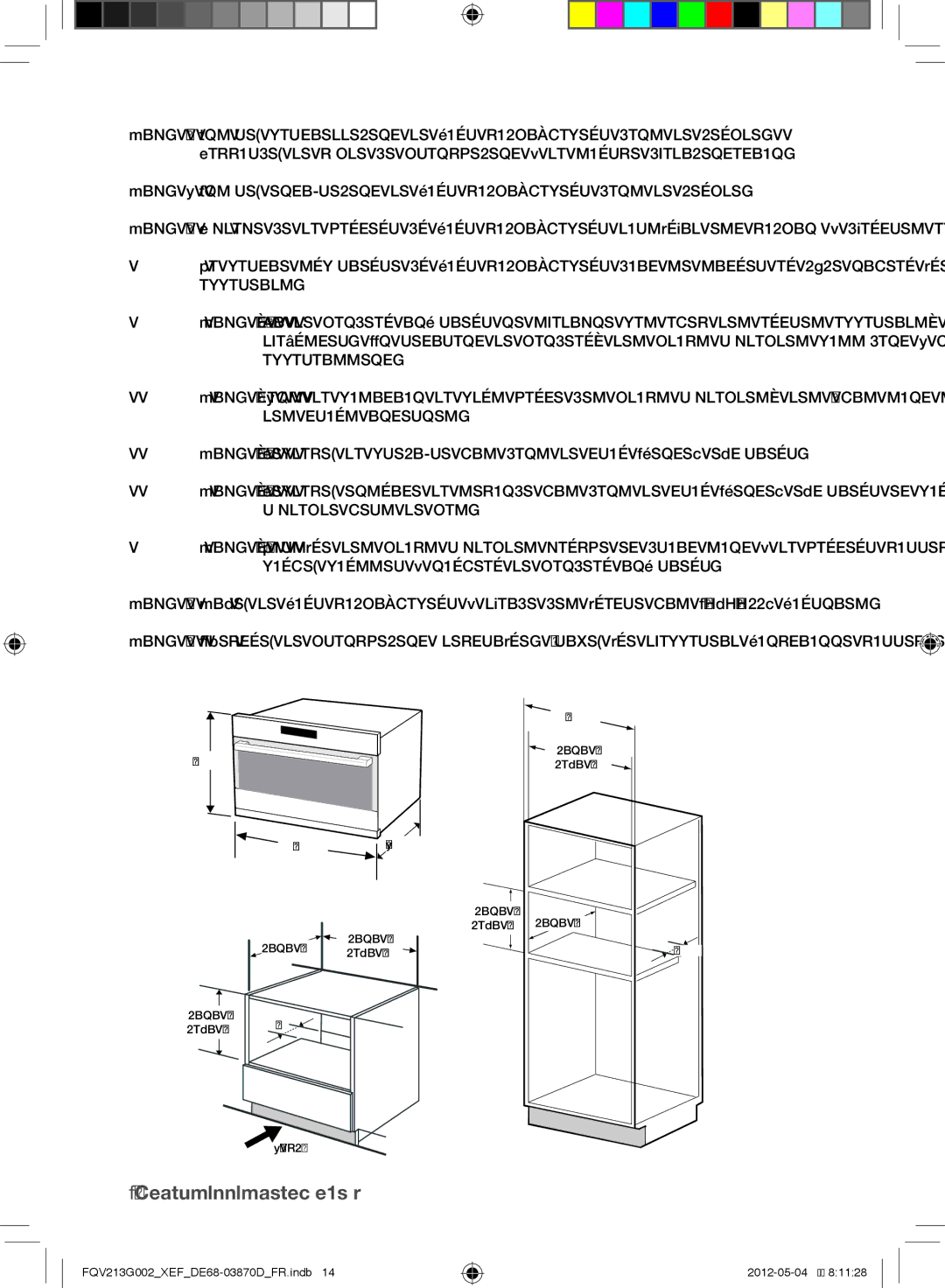 Samsung FQV213G002/XEF manual Insérez entièrement le four combi-vapeur dans le meuble 