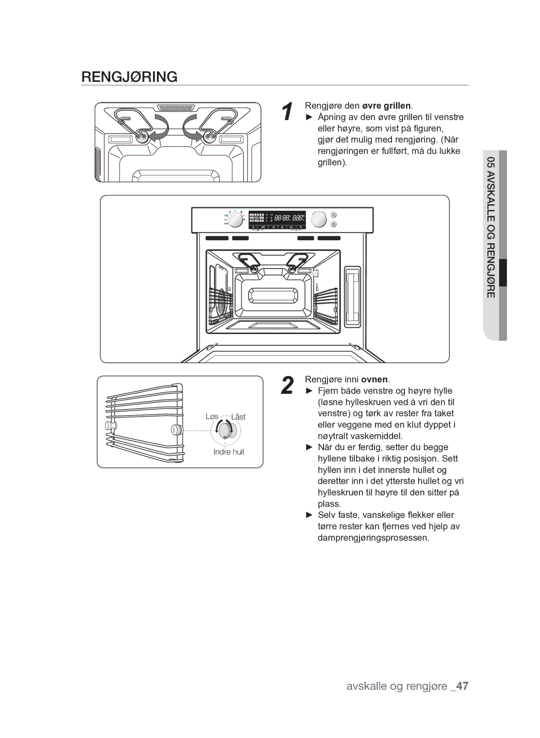 Samsung FQV313T003/XEE manual Rengjøring 