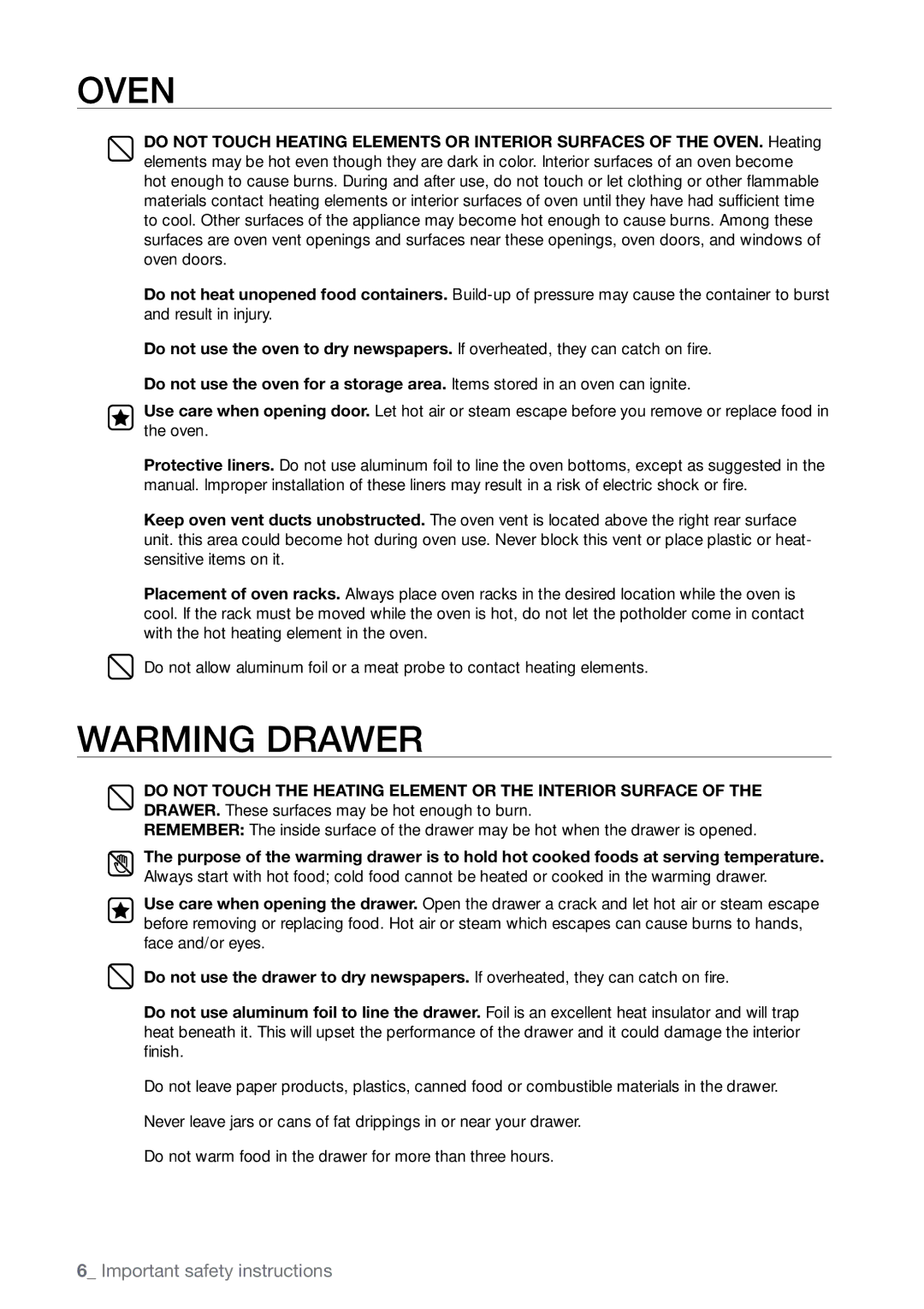 Samsung FTQ387 user manual Oven 