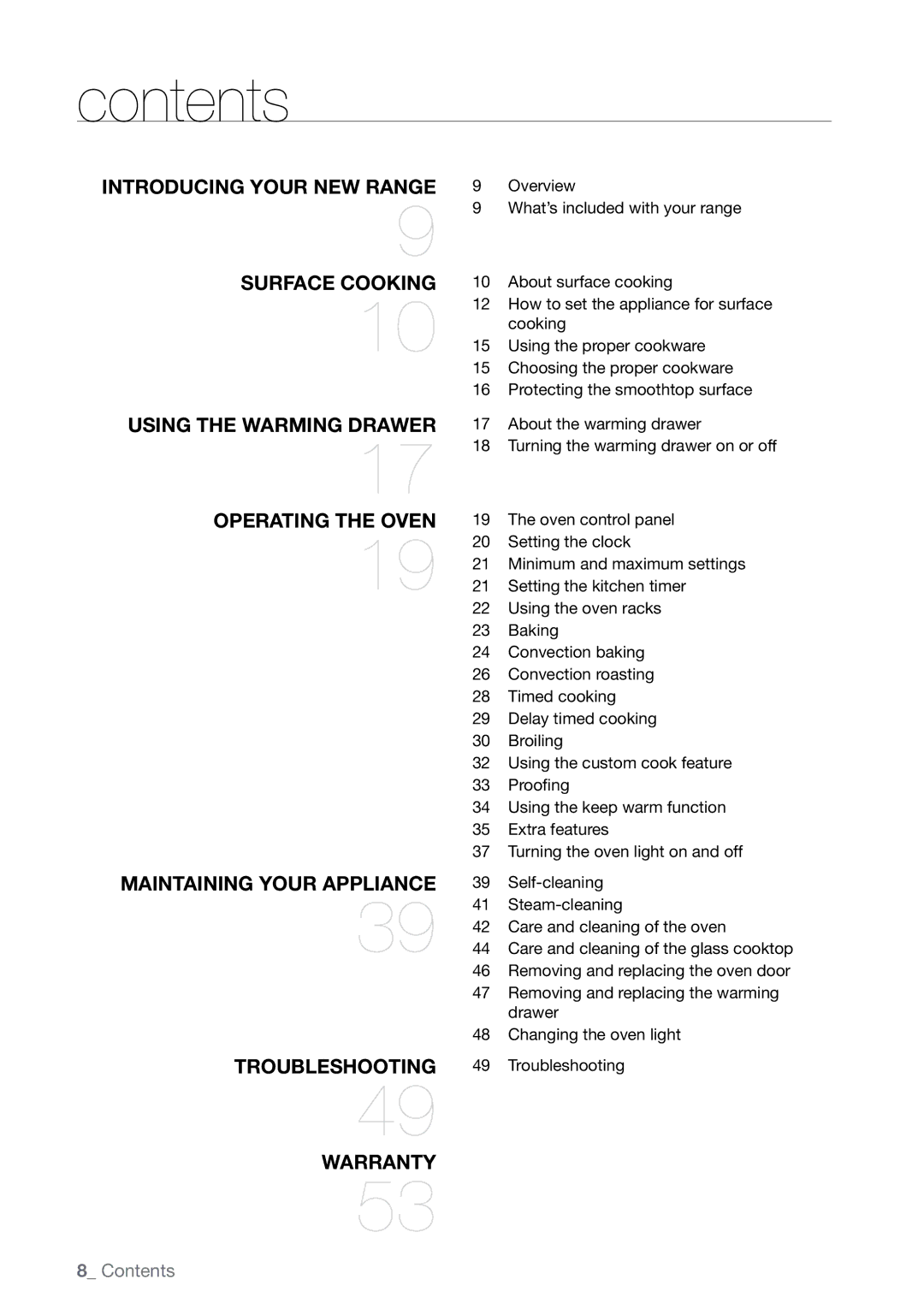 Samsung FTQ387 user manual Contents 