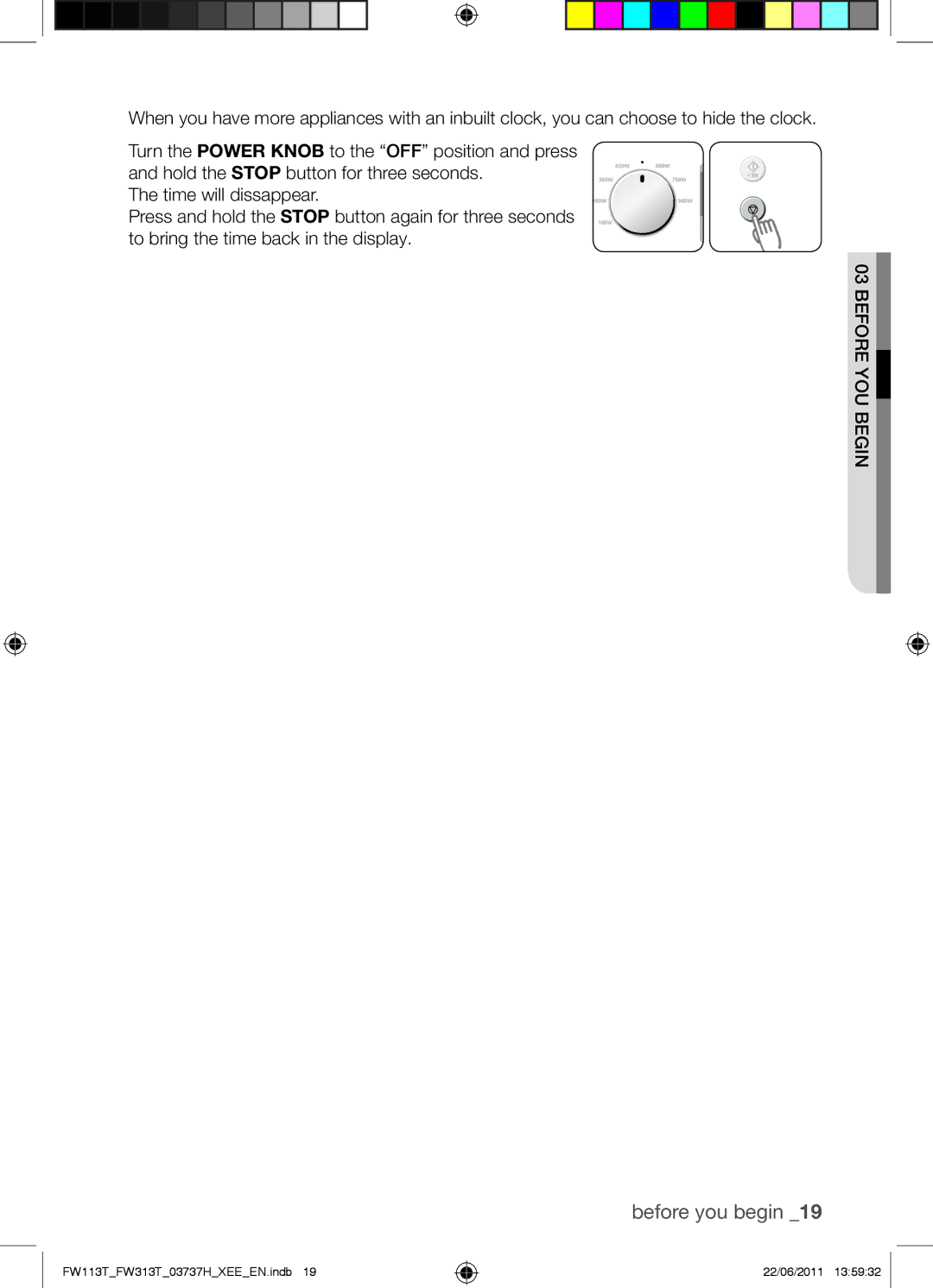 Samsung FW113T001/XEE manual Before YOU Begin 