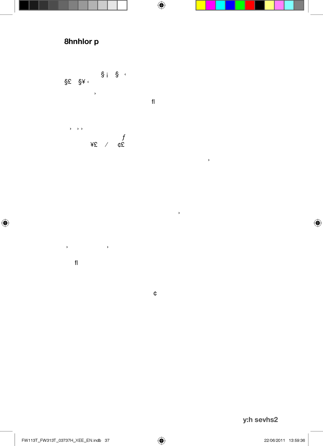 Samsung FW113T001/XEE manual Reheating 