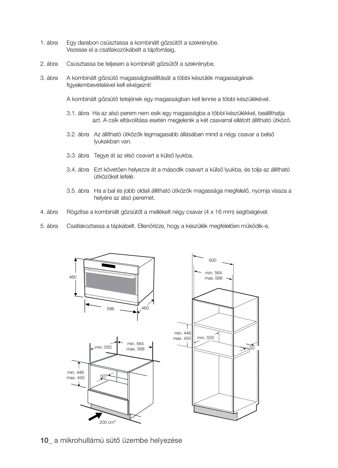 Samsung FW213G001/XEO manual Ütközőket lefelé 