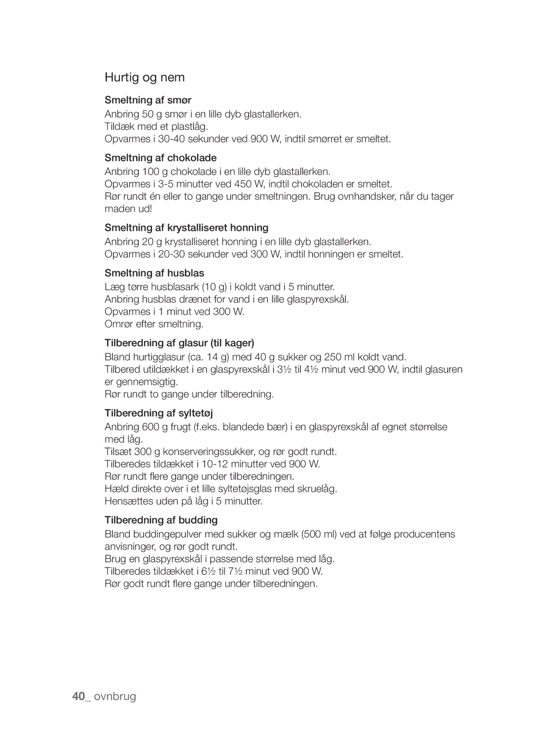 Samsung FW313T002/XEE manual Hurtig og nem 