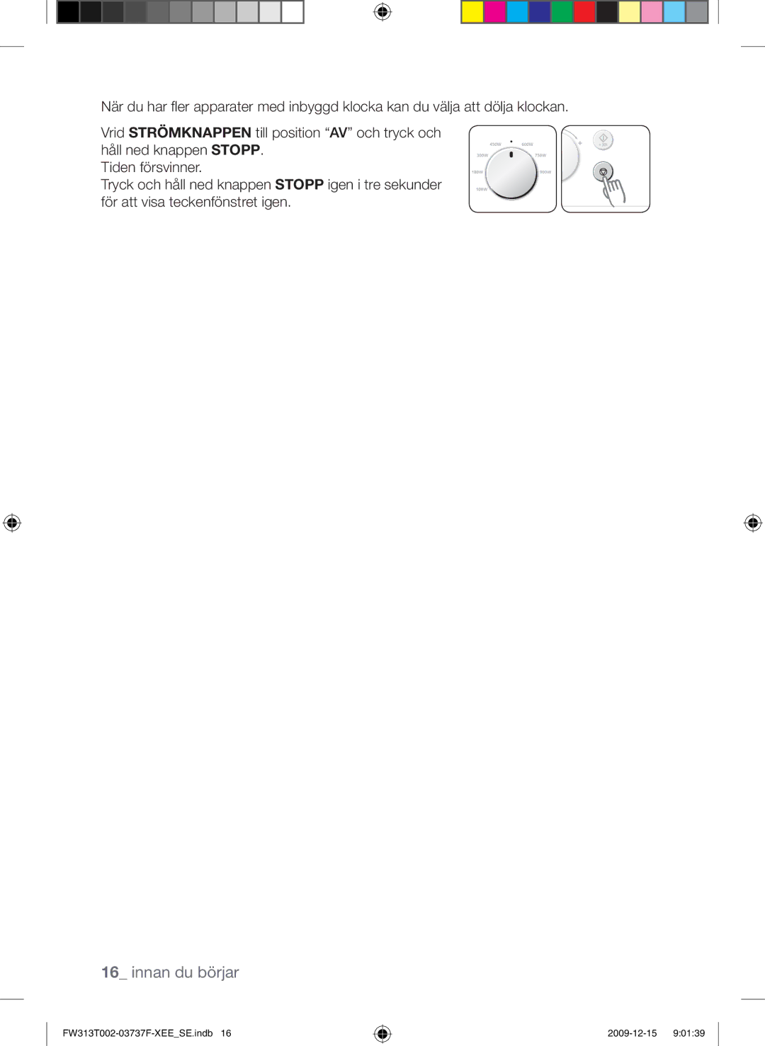 Samsung FW313T002/XEE manual Innan du börjar 