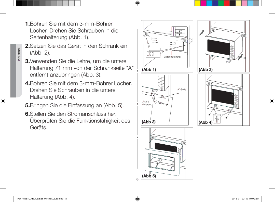 Samsung FW77SST/XEG manual Abb 