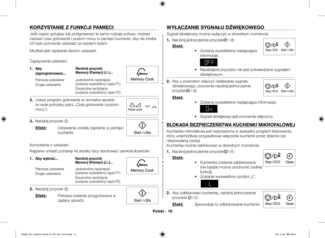 Samsung FW87SUB/XEO manual Zaprogramować, Aby wybrać 