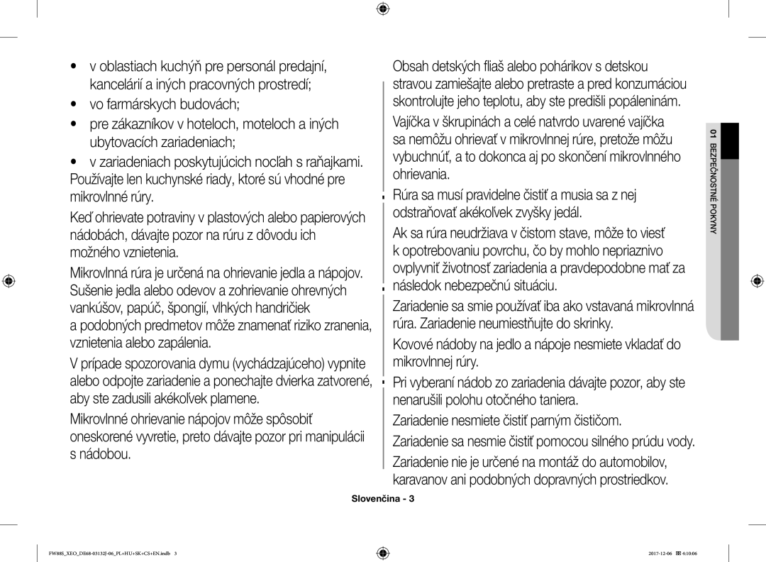 Samsung FW87SUB/XEO manual Následok nebezpečnú situáciu 