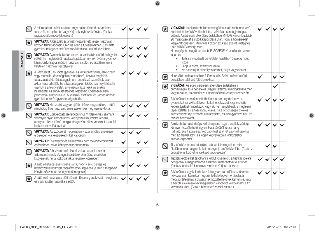 Samsung FW87SUST/XEO, FW87SUST/AND manual Magyar 