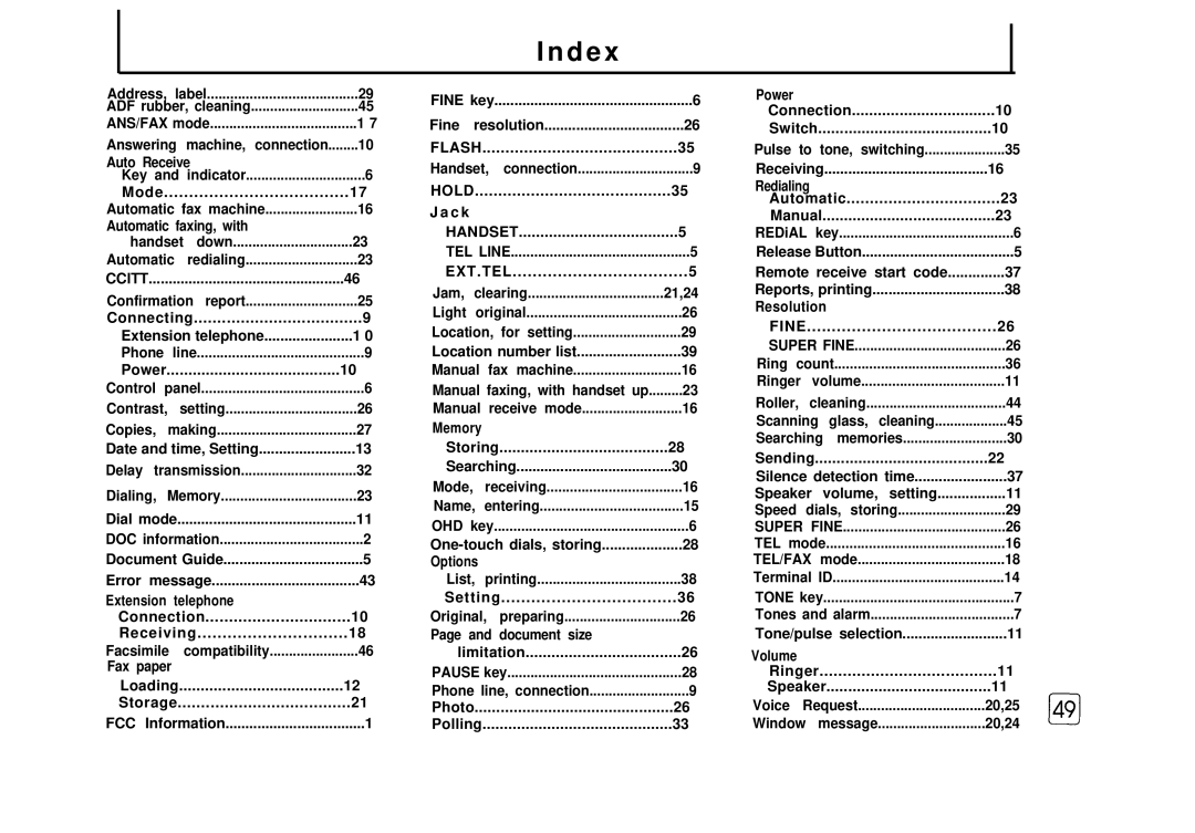 Samsung FX 505 manual D e 