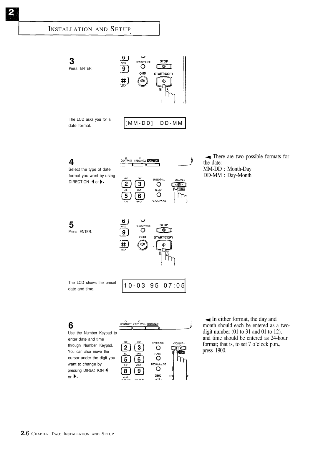 Samsung FX100 manual D D D D M M 