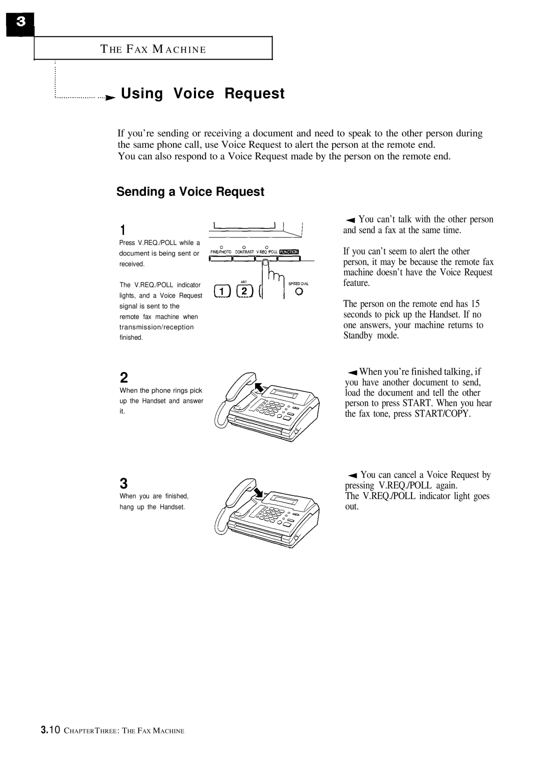 Samsung FX100 manual Using Voice Request, Sending a Voice Request 