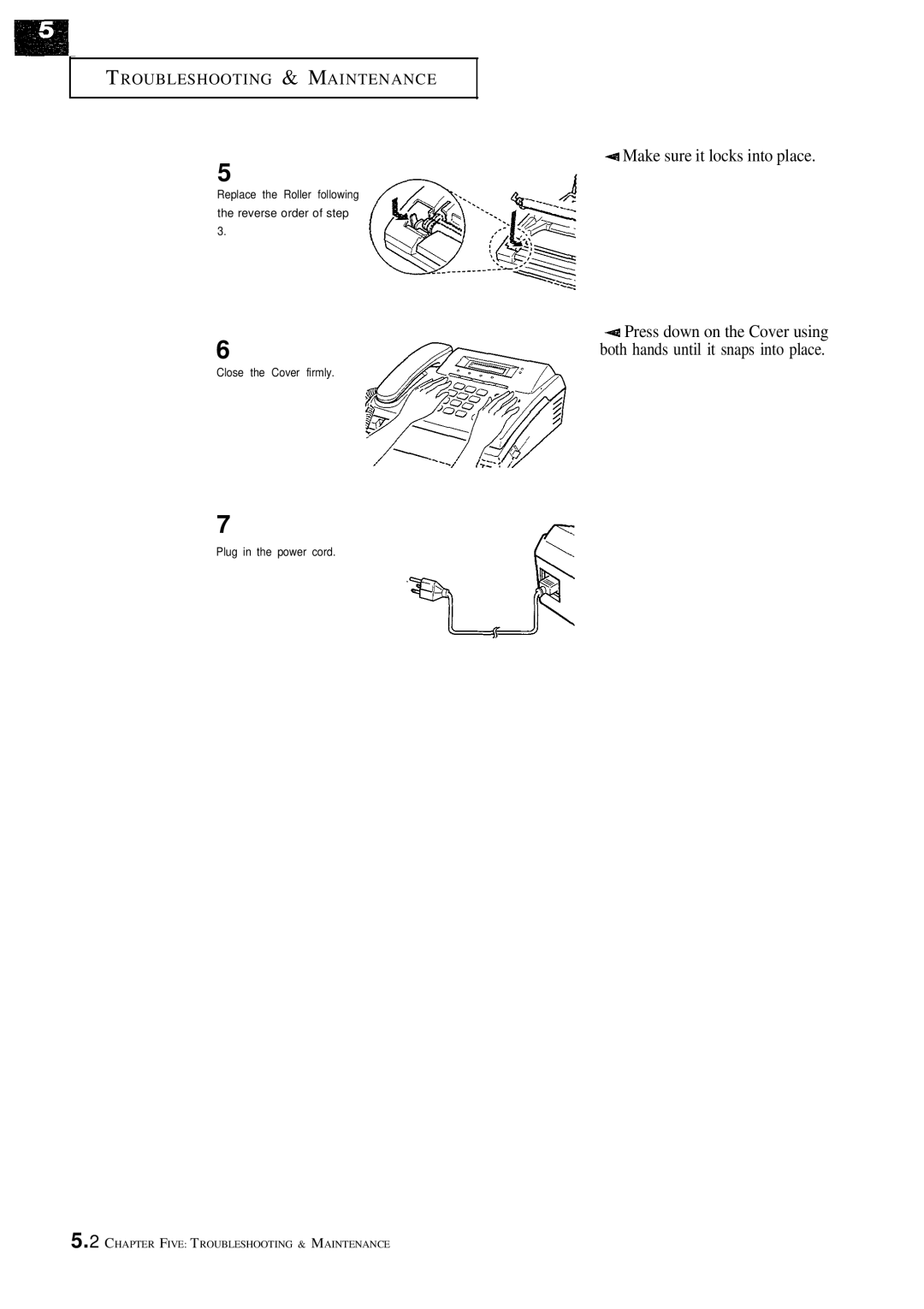 Samsung FX100 manual #Make sure it locks into place 