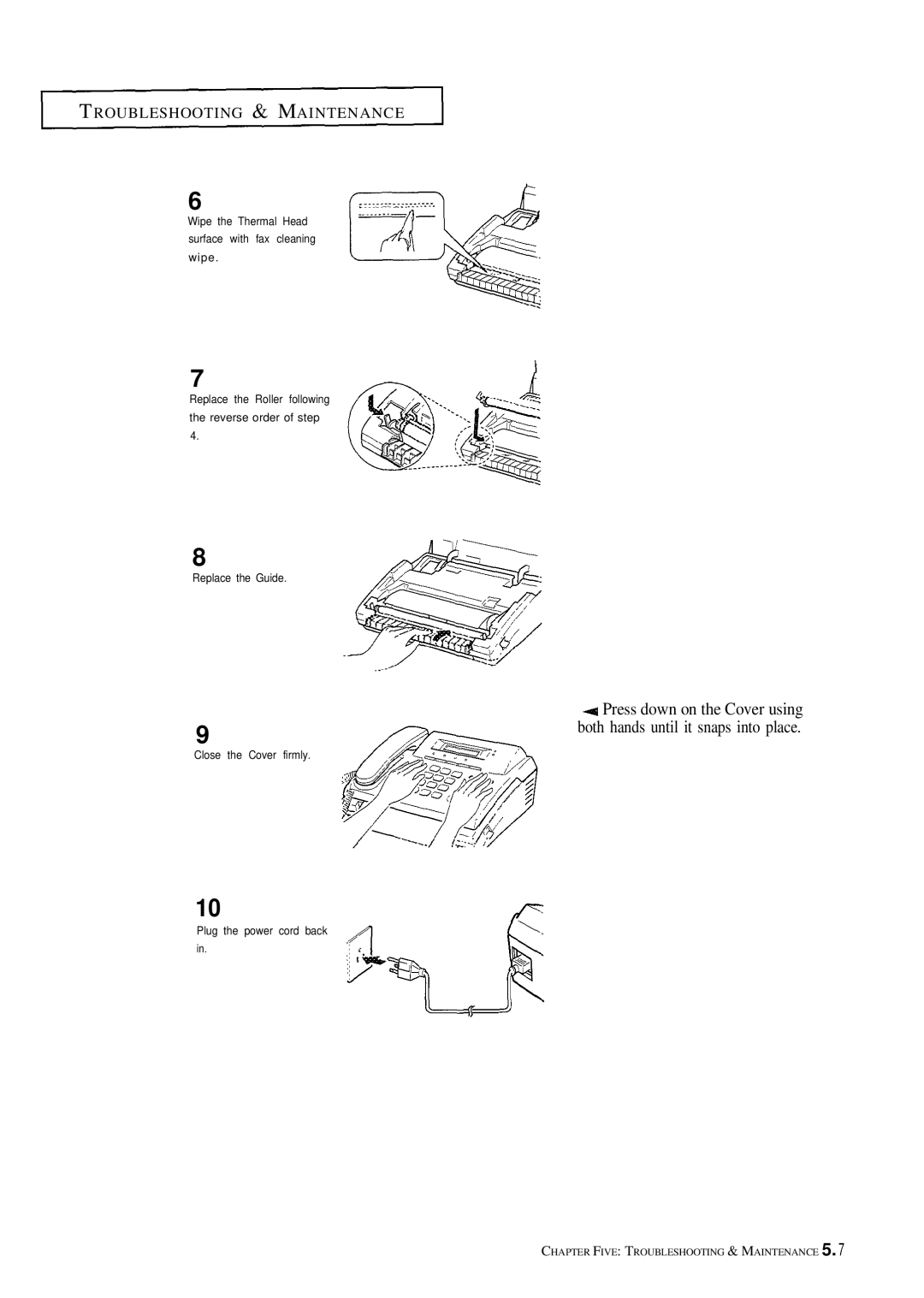 Samsung FX100 manual Roubleshooting & Maintenance 