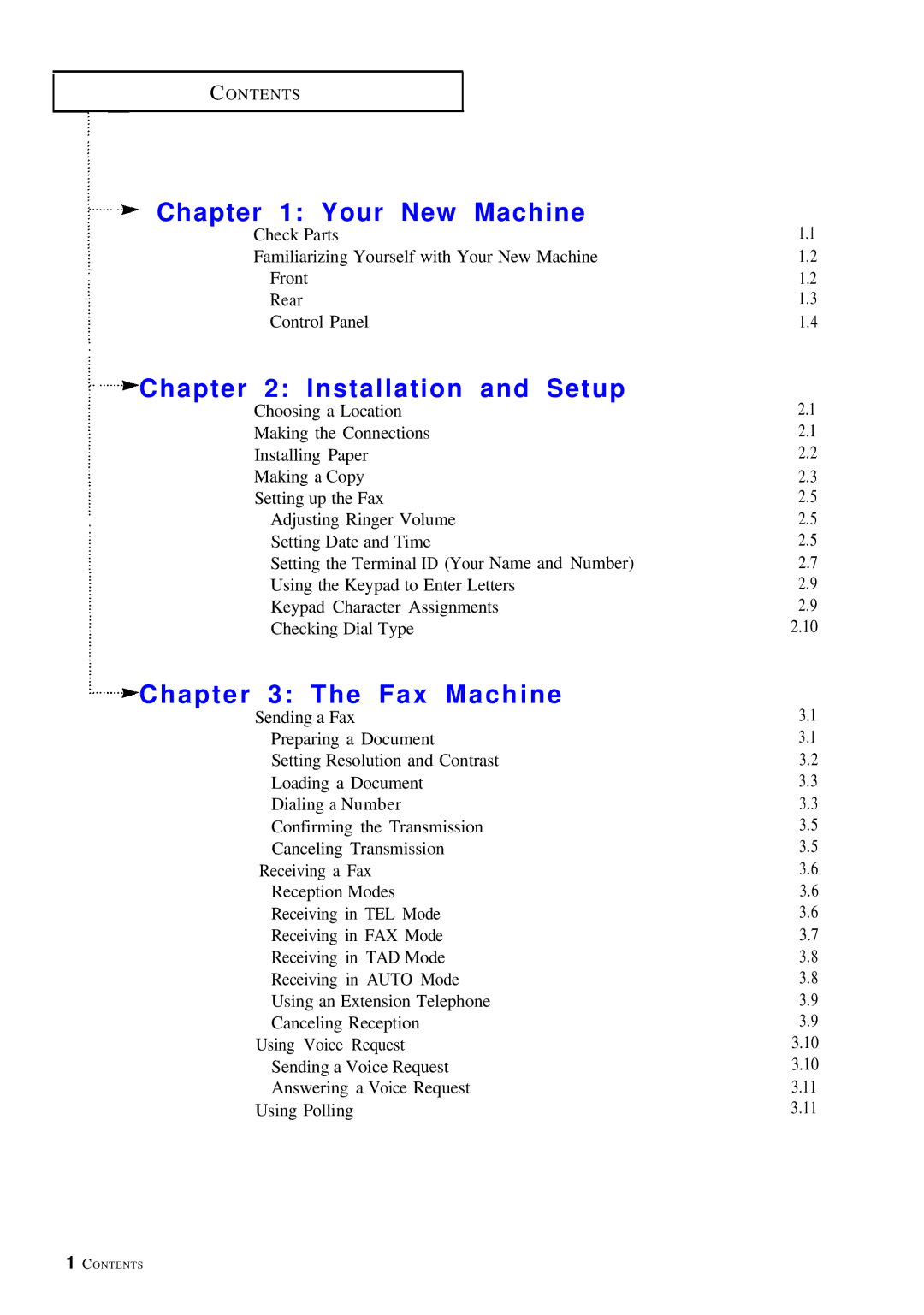 Samsung FX100 manual Your New Machine 