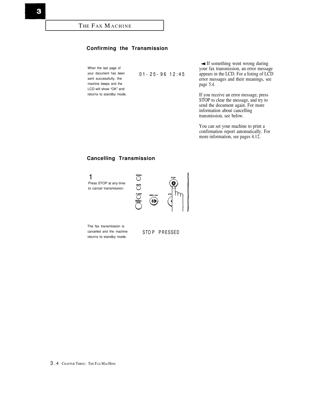 Samsung FX1600, FX600 manual Confirming Transmission, Cancelling Transmission 