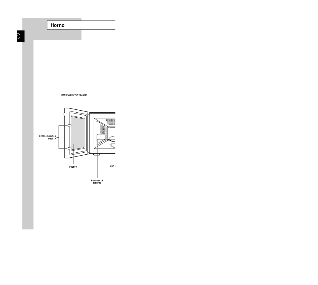 Samsung G2613C/XEC manual Horno 