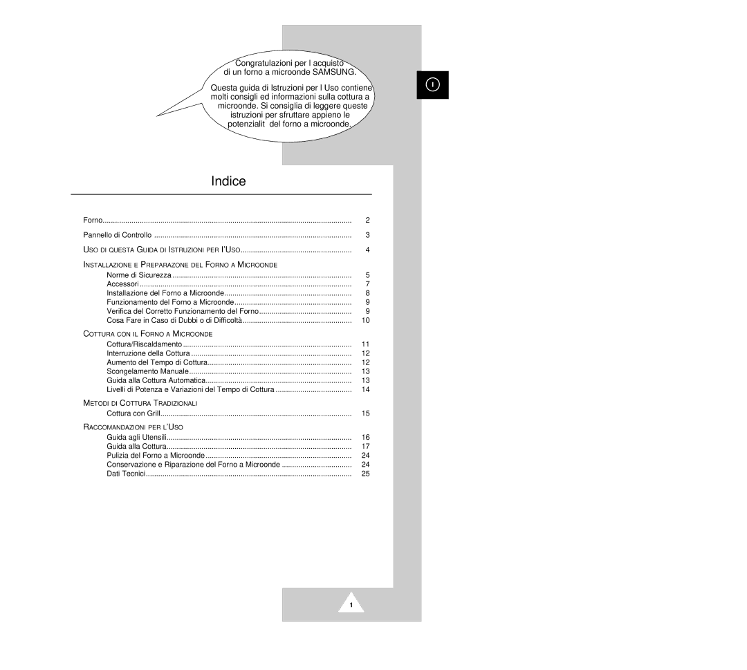 Samsung G2618C manual Indice 