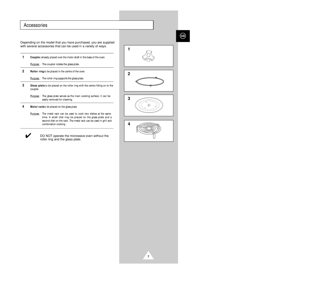 Samsung G2618C manual Accessories 