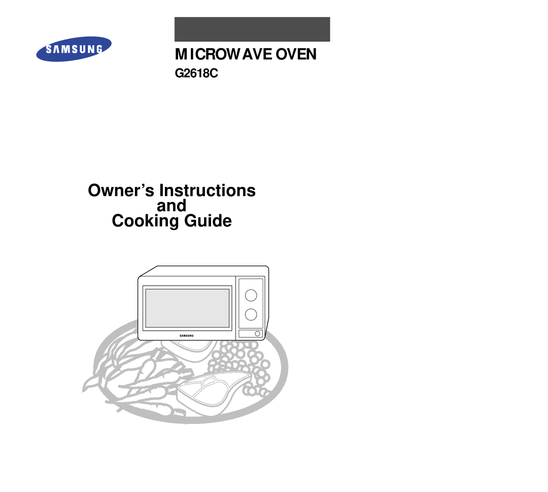 Samsung G2618C-U/XEG, G2618C/XEG manual Microwave Oven 