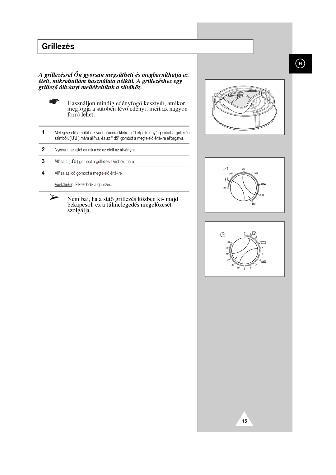 Samsung G2618C/XEH manual GrillezŽs 