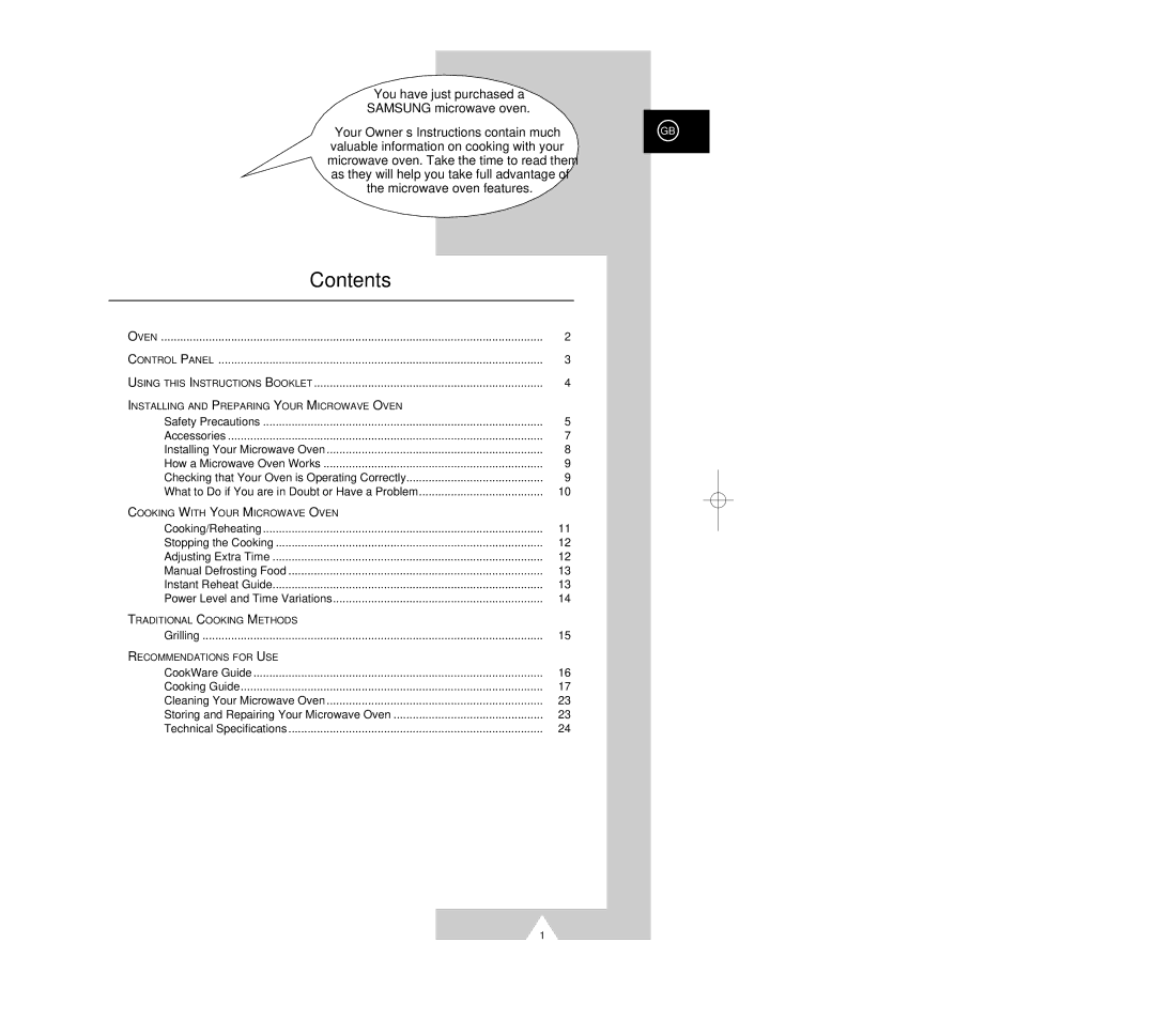 Samsung G2618C/XEH manual Contents 