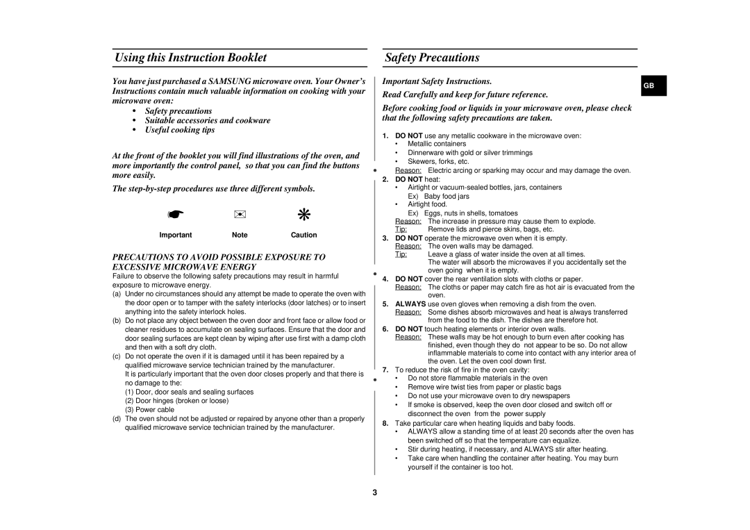 Samsung G271FN/BOL, G271FN/XEF manual Using this Instruction Booklet, Safety Precautions, Do not heat 