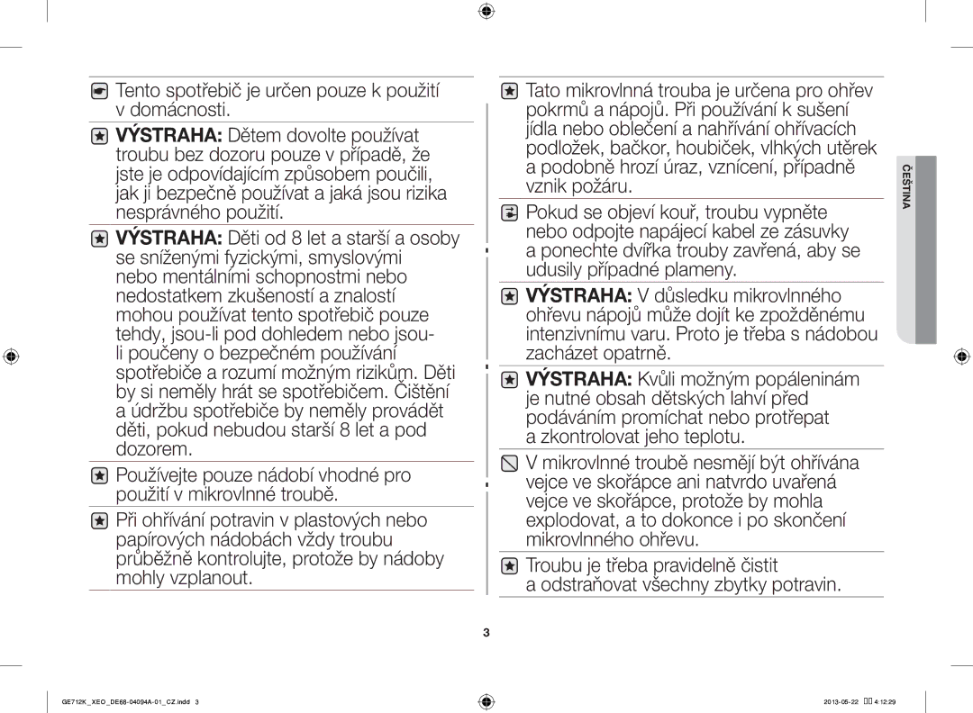 Samsung GE711K/XEO manual Zkontrolovat jeho teplotu 