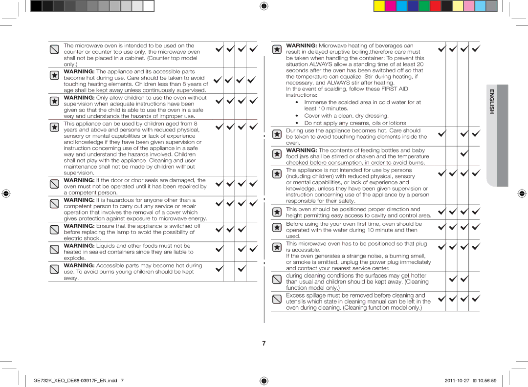 Samsung GE732K-B/XEO manual English 