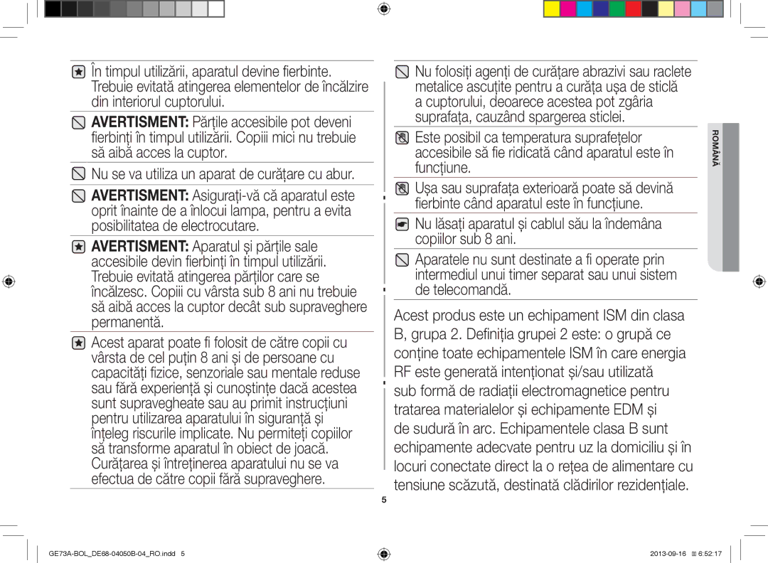 Samsung GE73A/XEO manual Este posibil ca temperatura suprafeţelor, Funcţiune, Fierbinte când aparatul este în funcţiune 