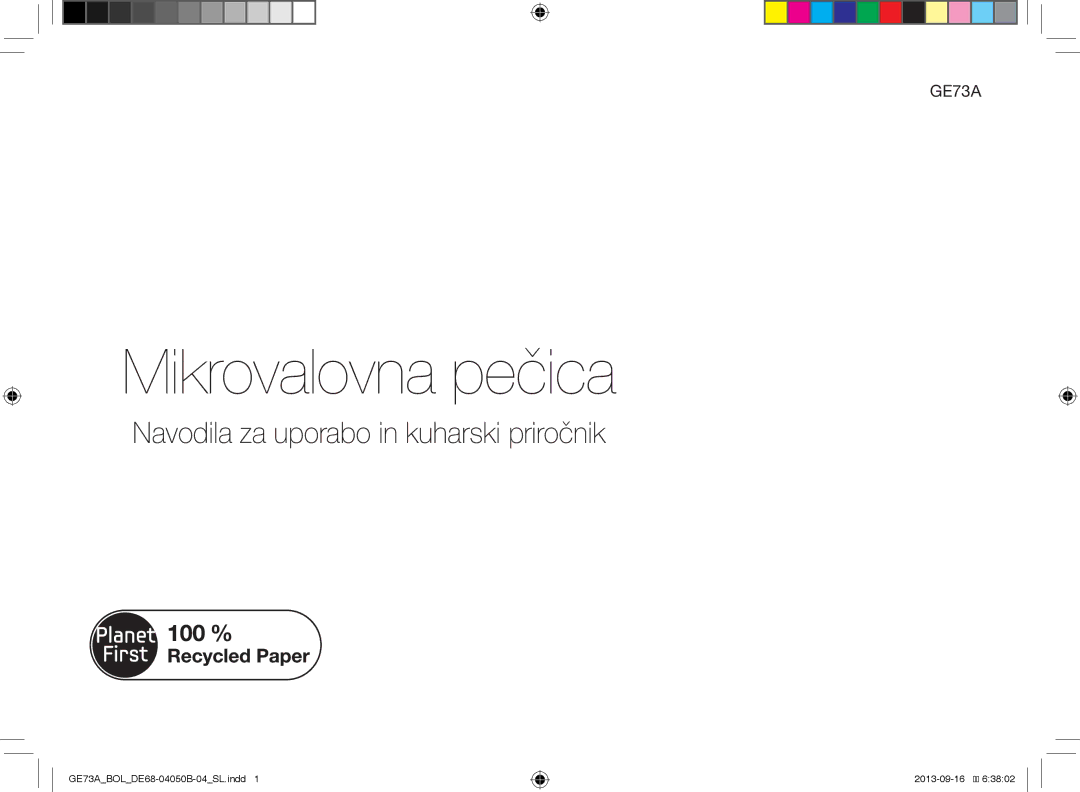 Samsung GE73A/XEO, GE73A/BOL manual Mikrovalovna pečica 