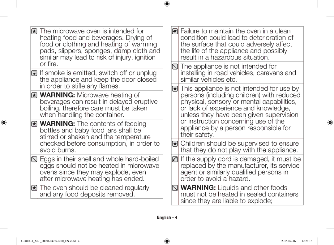 Samsung GE81KB-1/XEF manual English 