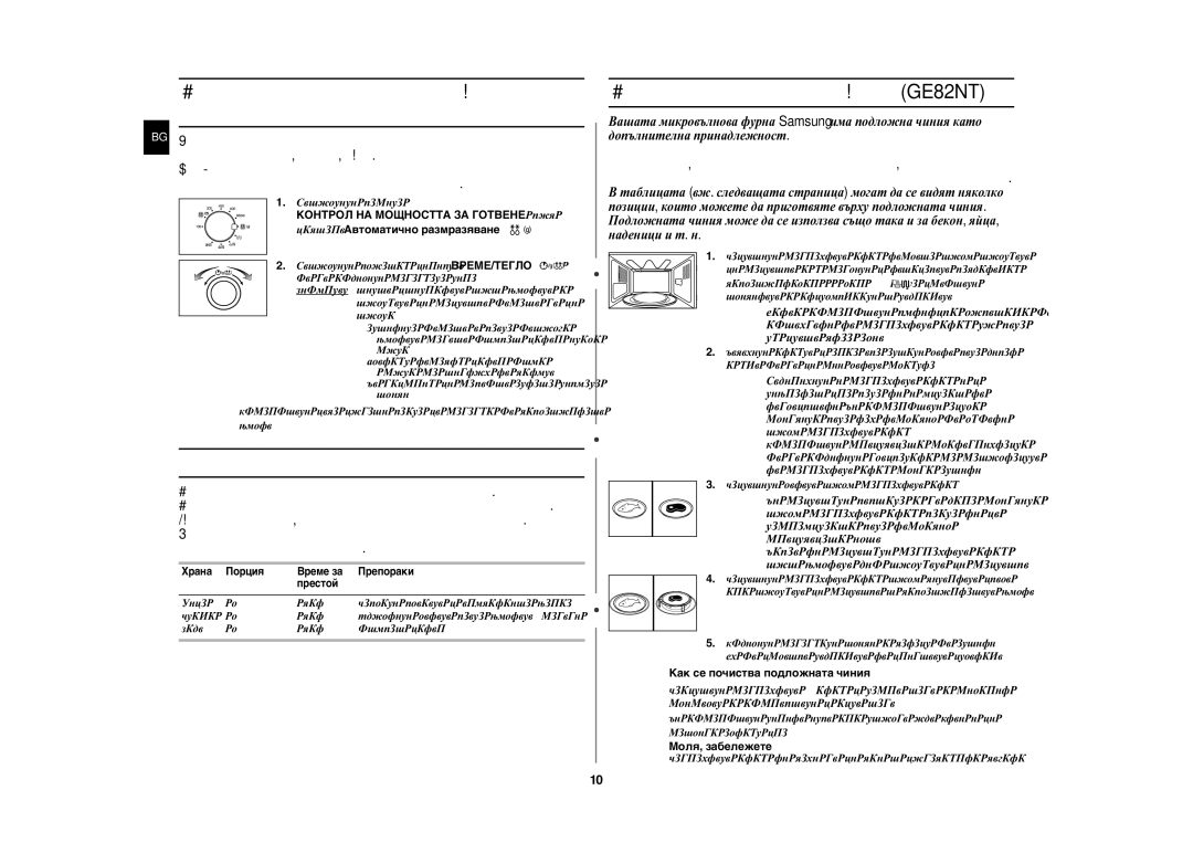 Samsung GE82N-B/BOL manual Настройки за автоматично размразяване, Използване на функцията за автоматично размразяване 