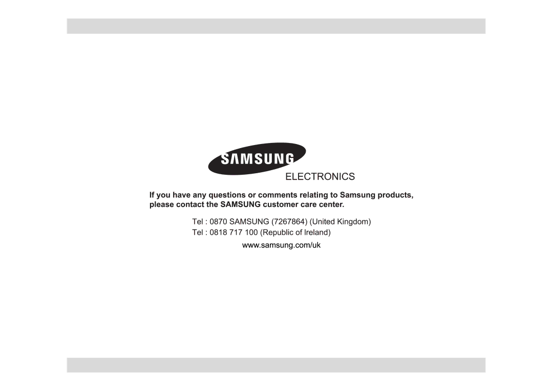 Samsung GE82Y-S/ERP manual 