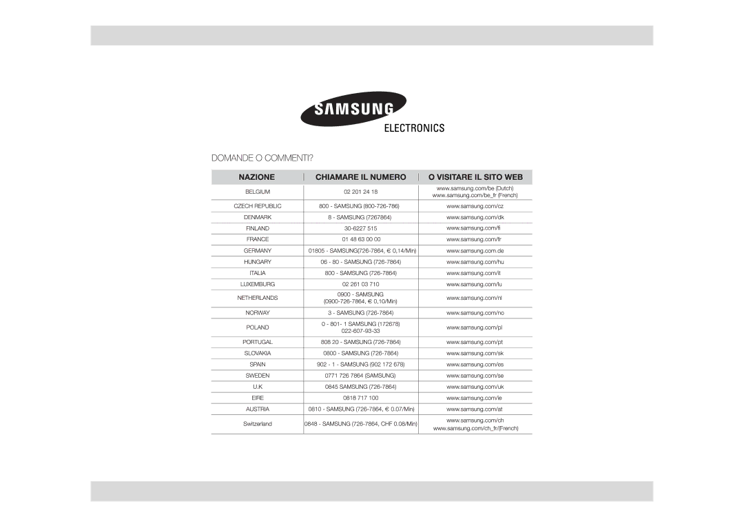 Samsung GE86NT/XET manual 